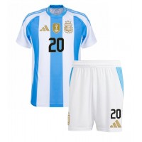 Argentina Alexis Mac Allister #20 Hjemmebanesæt Børn Copa America 2024 Kortærmet (+ Korte bukser)